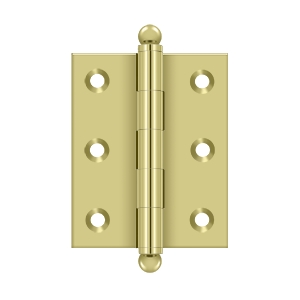 Deltana 2 1/2 Inch x 2 Inch Hinge, With Ball Tips (pair)