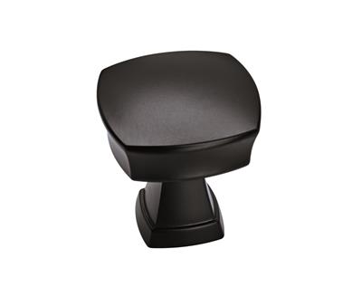 Amerock Stature 1-1/4 Inch Cabinet Knobs Matte Black