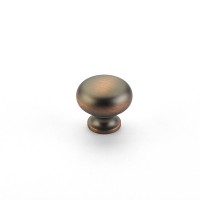 Schaub Country 1 1/4 inch Diameter Knob in Aurora Bronze