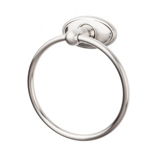 Top Knobs ED5BSNC Edwardian Oval Towel Ring Brushed Satin Nickel