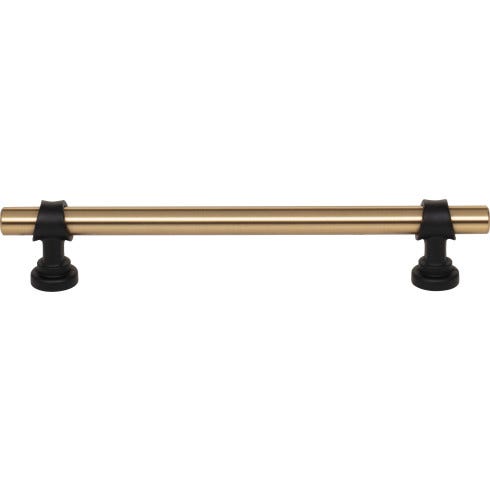 Top Knobs M2729 Bit Pull 6 5/16 Inch CC Honey Bronze and Flat Black