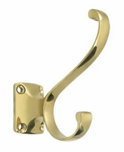 Deltana Solid Brass Coat And Hat Hook Heavy Duty