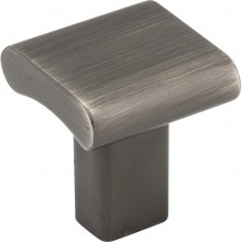 Hardware Resources Naples 1 inch Cabinet Knob in Brushed Pewter