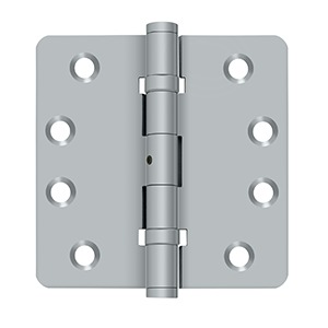 Deltana Ball Bearing Hinge, 4 Inch x 4 Inch x 1/4 Inch, NRP Brushed Chrome