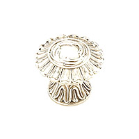 Schaub Swan 1 1/2 inch Cabinet Knob in White Brass