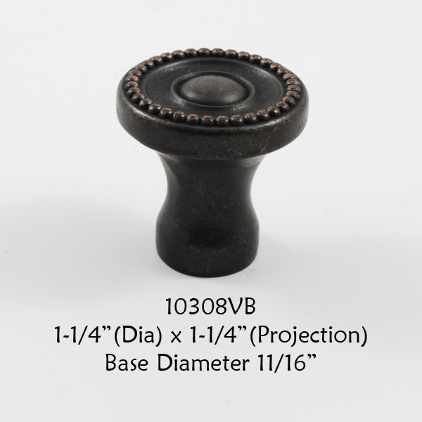 Residential Essentials 10308 Cabinet Knob in Venetian Bronze