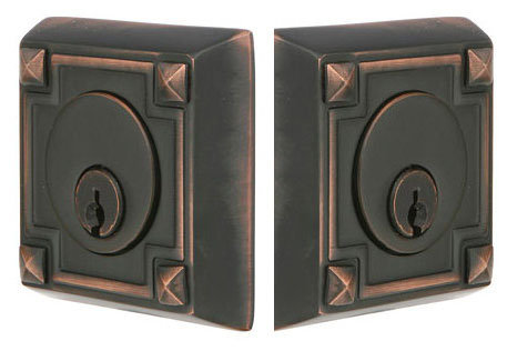 Emtek Arts & Crafts Style Double Cylinder Deadbolt