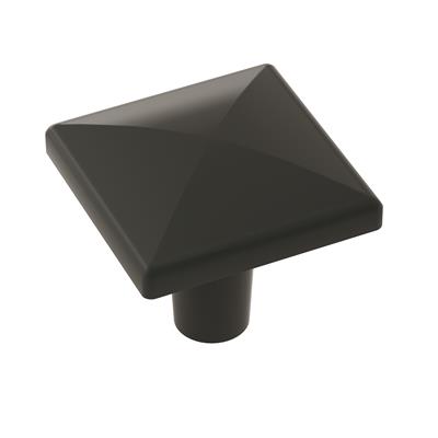 Amerock Extensity 1-1/8 Inch Cabinet Knob Matte Black