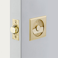 Emtek Square Tubular Pocket Door Hardware