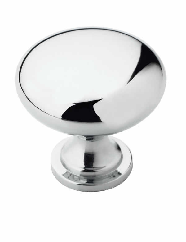 Amerock Edona 1 1/4 Inch Polished Chrome Cabinet Knob