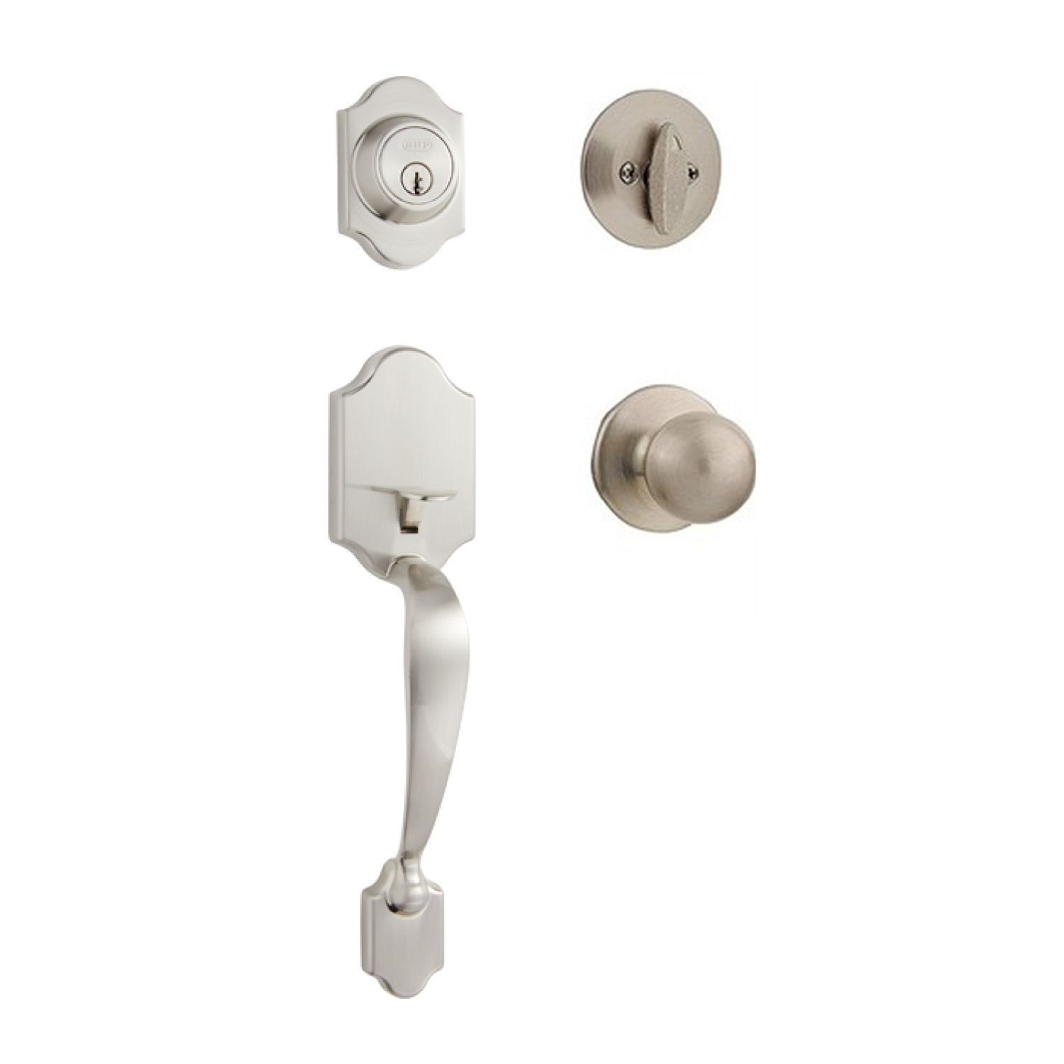 Better Home Products Ocean Beach Handleset with Marina Knob