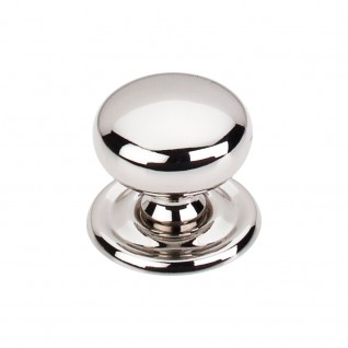 Top Knobs M1316 Victoria Knob 1 1/4 Inch W/ Backplate Polished Nickel
