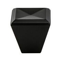 Berenson Connections Matte Black Knob - This knob has a tooth on the bottom.