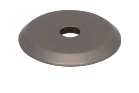 Top Knobs TK3350AG Brockwell 1 Inch Backplate Ash Gray