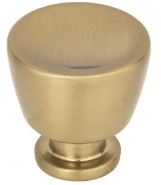 Atlas Homewares Conga Knob 1 1/8 Inch Warm Brass