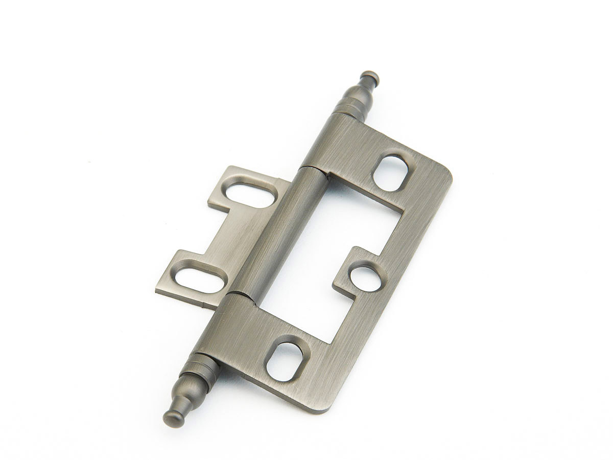 Schaub Minaret Tip Non-Mortise Antique Nickel Hinge