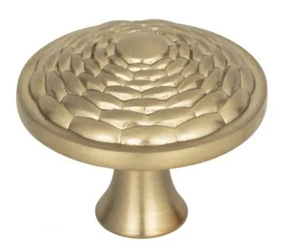 Atlas Homewares Mandalay Round Knob 1 5/16 Inch Champagne