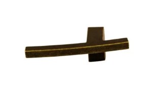 Top Knobs TK85GBZ Slanted 3 Inch B Knob German Bronze