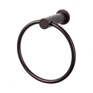 Top Knobs HOP5ORB Hopewell Towel Ring Oil Rubbed Bronze