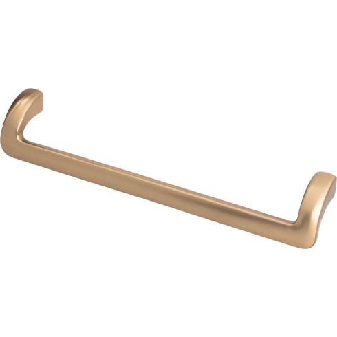 Top Knobs TK953HB Kentfield Pull 7 9/16 Inch CC Honey Bronze