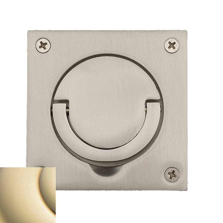 Baldwin Estate 0397 Flush Cup Handle & Ring Pull - 3.5" X 3.5"