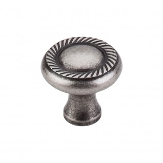 Top Knobs M329 Somerset Swirl Cut 1 1/4 Inch Cabinet Knob Antique Pewter