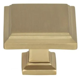 Atlas Homewares Sutton Place Square Knob 1 1/4 Inch Champagne
