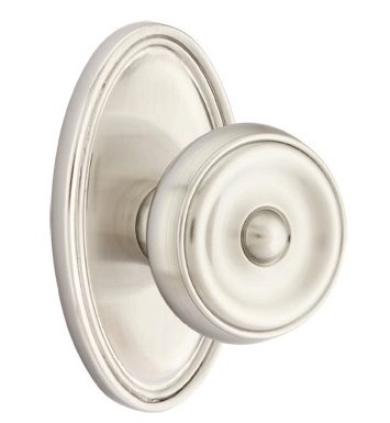 Emtek Waverly Knob with Oval Rosette