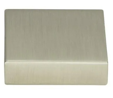 Atlas Homewares Thin Square Knob 1 1/4 Inch Brushed Nickel