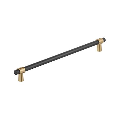 Amerock Mergence 18 Inch cc Appliance Pull Matte Black/Champagne Bronze