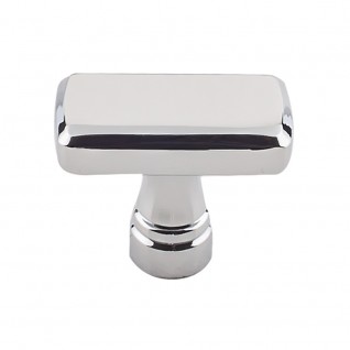 Top Knobs TK881PN Brixton 1 1/4 inch Ridged Knob Polished Nickel