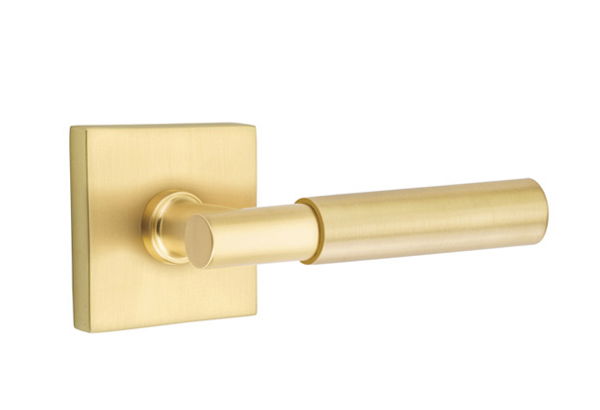 Emtek Myles Lever Handle with Square Rosette
