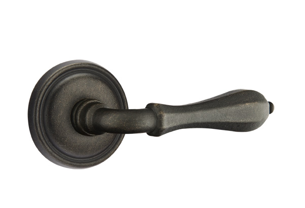 Emtek Lost Wax Octagon Lever Handle with Style 12 Rosette