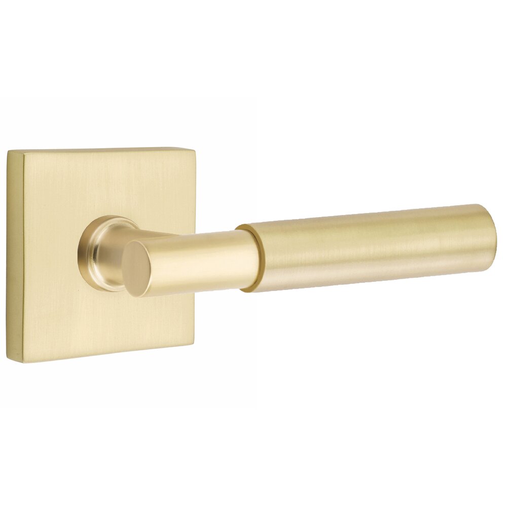 Emtek Smooth Grip T - Bar Style Door Lever with Square Rosette