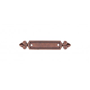 Top Knobs M221 Tuscany Dover 2 1/2 Inch CC Backplate Antique Copper