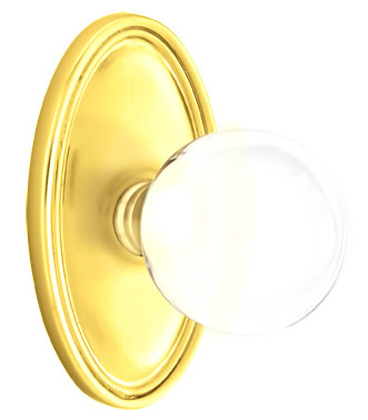 Emtek Bristol Door Knob with Oval Rosette