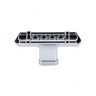 Top Knobs TK204PC Tower Bridge T Handle 2 5/8 Inch Polished Chrome