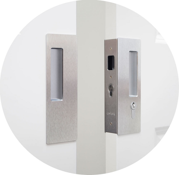 CaviLock CL400D Keyed Magnetic Bi-parting Pocket Door Set