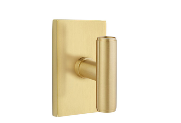 Emtek Ace Smooth Door Knob with Modern Rectangular Rosette
