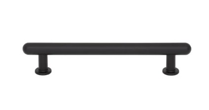 Top Knobs TK3332BLK Lambert 5 1/16 Inch Pull Flat Black