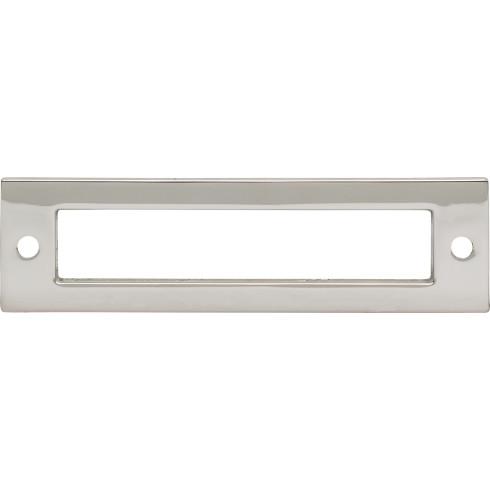 Top Knobs TK924PN Hollin Backplate 3 3/4 Inch CC Polished Nickel