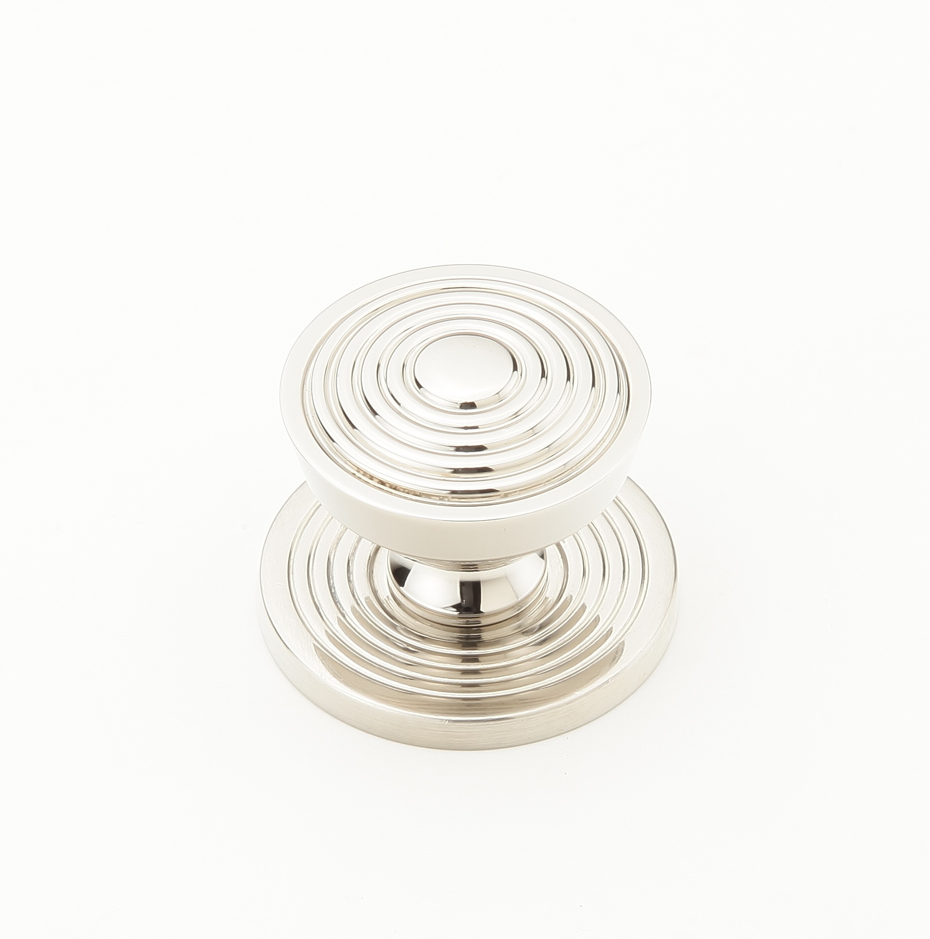 Schaub Sonata, 1-1/8 Inch dia, Polished Nickel, Round Knob