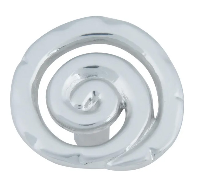 Atlas Homewares Scroll Knob 1 1/2 Inch Brushed Nickel