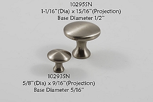 Residential Essentials 10295 Cabinet Knob in Satin Nickel