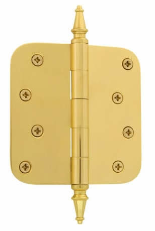 Grandeur 4 inch Steeple Tip Hinge with 5/8 Inch Radius Corners