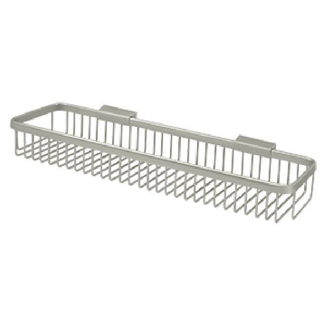 Deltana Solid Brass 17-1/2 x 4-3/8 Inch Rectangular Wire Basket
