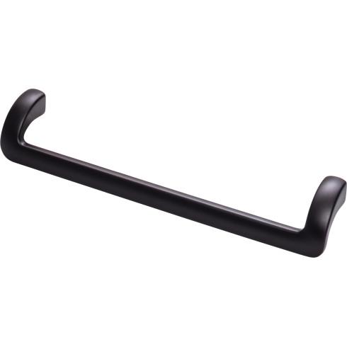 Top Knobs TK953BLK Kentfield Pull 7 9/16 Inch CC Flat Black