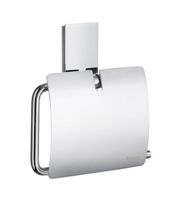Smedbo Pool Collection Toilet Roll Holder with Lid - Polished Chrome