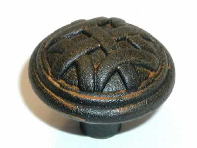 Top Knobs M159 Tuscany Celtic 1 1/4 Inch Large Knob Rust