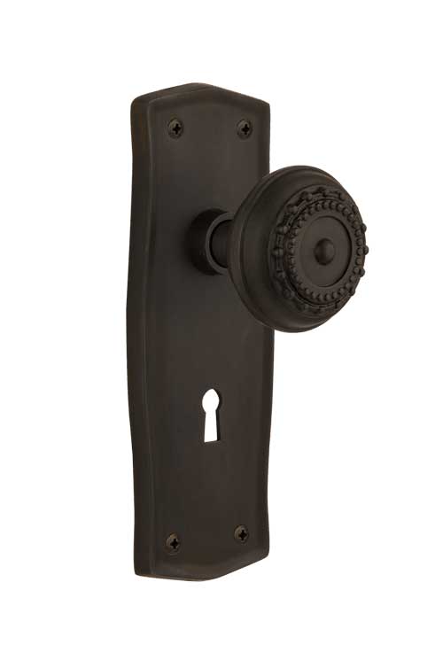 Nostalgic Warehouse Prairie Plate with Meadows Knob - Mortise Lock